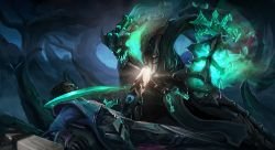 Lucian Vs Thresh by HeadcrabeD HD Wallpaper Fan Art Artwork League of Legends lol
