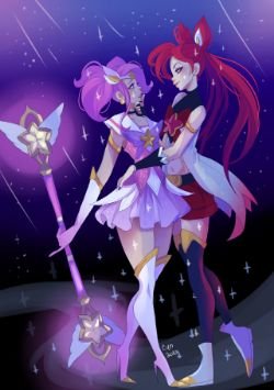 Star Guardian Lux & Jinx by ringabel HD Wallpaper Background Fan Art Artwork League of Legends lol