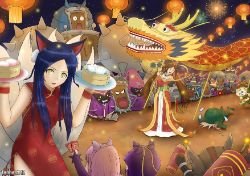Lunar Revel Ahri & Sona by Tonne League of Legends Artwork Wallpaper lol Fan Art