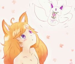 Star Guardian Ahri by sakurawings1 HD Wallpaper Background Fan Art Artwork League of Legends lol