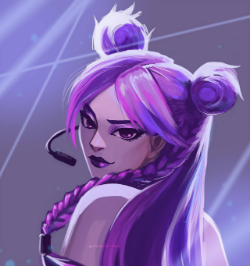 K/DA Kai'Sa by peachyteadesign HD Wallpaper Background Fan Art Artwork League of Legends lol