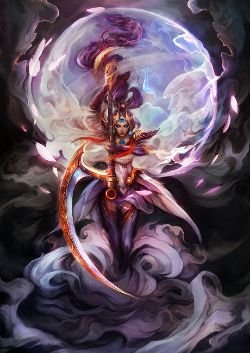 Lunar Goddess Diana by muju HD Wallpaper Fan Art Artwork League of Legends lol
