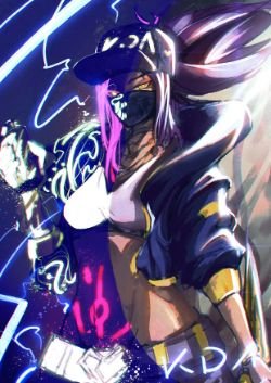 K/DA Akali by PhanTom HD Wallpaper Background Fan Art Artwork League of Legends lol