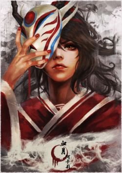 Blood Moon Akali by MonoriRogue HD Wallpaper Background Fan Art Artwork League of Legends lol