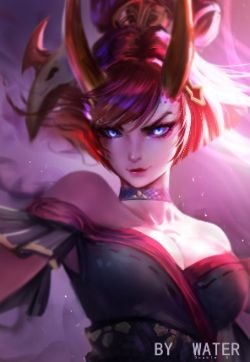 Blood Moon Evelynn by 好喝不过矿泉水 HD Wallpaper Background Fan Art Artwork League of Legends lol