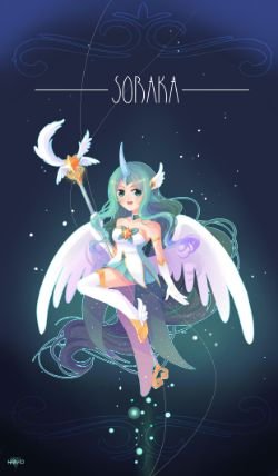 Star Guardian Soraka by HAN-10 HD Wallpaper Background Fan Art Artwork League of Legends lol