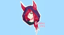 Xayah Portrait by RikaValentine HD Wallpaper Fan Art Artwork League of Legends lol (2)