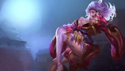 Sexy Blood Moon Evelynn by Xtasy33 HD Wallpaper Fan Art Artwork League of Legends lol