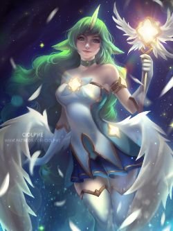 Star Guardian Soraka by Ciolphe HD Wallpaper Background Fan Art Artwork League of Legends lol