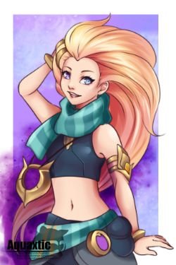 Zoe by aquaxleonhart HD Wallpaper Background Fan Art Artwork League of Legends lol