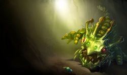 Caterpillar Kog'Maw Splash Art League of Legends Artwork Wallpaper lol