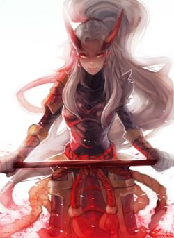 Blood Moon Kalista by Yosukii HD Wallpaper Fan Art Artwork League of Legends lol