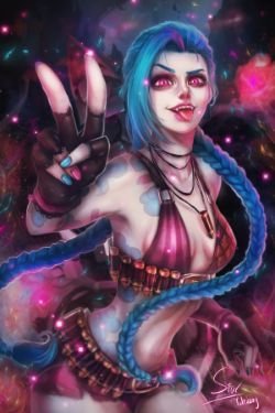 Jinx by Yultuzay HD Wallpaper Background Fan Art Artwork League of Legends lol