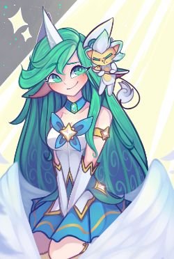 Star Guardian Soraka by mimi HD Wallpaper Background Fan Art Artwork League of Legends lol