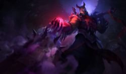 Blood Moon Shen Splash Art HD 4k 6k 8k Wallpaper Background Official Art Artwork League of Legends lol