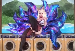 K/DA Ahri by Keziedra HD Wallpaper Background Fan Art Artwork League of Legends lol