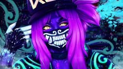 K/DA Akali by Ourka HD Wallpaper Background Fan Art Artwork League of Legends lol