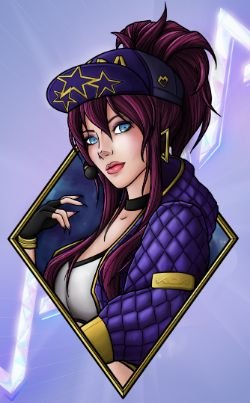 K/DA Akali by UndeadLu HD Wallpaper Background Fan Art Artwork League of Legends lol