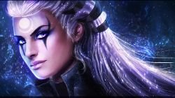 Diana Portrait by MagicnaAnavi HD Wallpaper Fan Art Artwork League of Legends lol