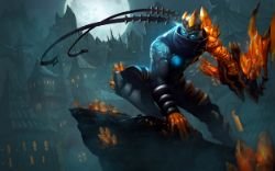 Blight Crystal Varus Splash Art HD 4k Wallpaper Background Official Art Artwork League of Legends lol
