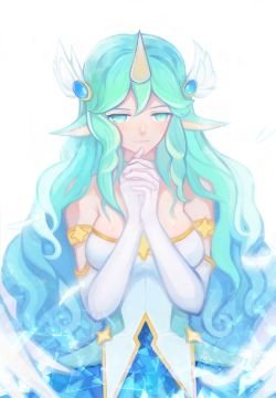 Star Guardian Soraka by KIIO HD Wallpaper Background Fan Art Artwork League of Legends lol