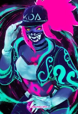 K/DA Akali by mayshallwin HD 4k Wallpaper Background Fan Art Artwork League of Legends lol (2)