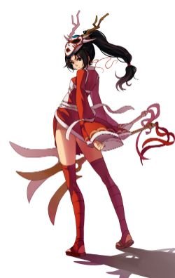 Blood Moon Akali by FKEY (2) League of Legends Artwork Wallpaper lol