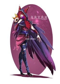 Xayah by Yukirwa HD Wallpaper Background Fan Art Artwork League of Legends lol