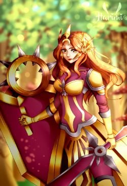 Leona by Harimii HD Wallpaper Fan Art Artwork League of Legends lol