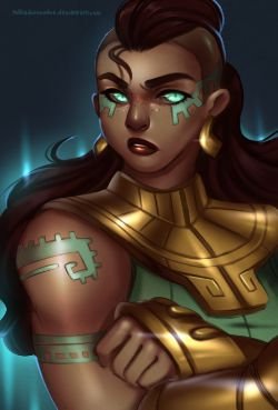 Illaoi by Dotswap HD Wallpaper Fan Art Artwork League of Legends lol