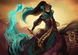 Djinn Akali by raspbearyart League of Legends Artwork Wallpaper lol