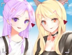 K/DA Kai'Sa & Ahri by 十三力 HD Wallpaper Background Fan Art Artwork League of Legends lol