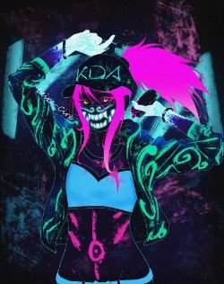 K/DA Akali by Leira-Cire HD Wallpaper Background Fan Art Artwork League of Legends lol