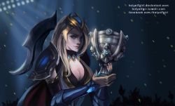 Championship Ashe by HolyElfGirl HD Wallpaper Background Fan Art Artwork League of Legends lol