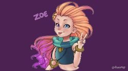 Zoe by Ronimep HD Wallpaper Background Fan Art Artwork League of Legends lol
