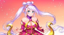 Sweetheart Sona by burburart HD Wallpaper Background Fan Art Artwork League of Legends lol