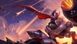 Super Galaxy Rumble Splash Art 4k HD Wallpaper Official Artwork League of Legends lol
