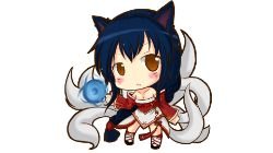 Chibi Ahri by みかみ League of Legends Artwork HD Wallpaper lolFan Art Artwork