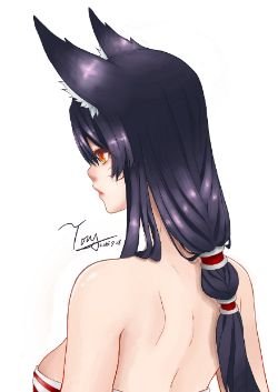 Ahri by 招風引月 (2) League of Legends Artwork Wallpaper lol