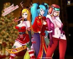 Slay Belle Katarina, Sona & Sejuani by Kyoffie12 HD Wallpaper Fan Art Artwork League of Legends lol
