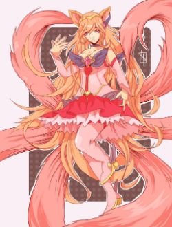 Star Guardian Ahri by Chrotaku HD Wallpaper Background Fan Art Artwork League of Legends lol