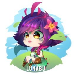 Chibi Neeko by Muunbu HD Wallpaper Background Fan Art Artwork League of Legends lol