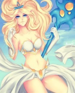 Janna by Bakaruru HD Wallpaper Fan Art Artwork League of Legends lol