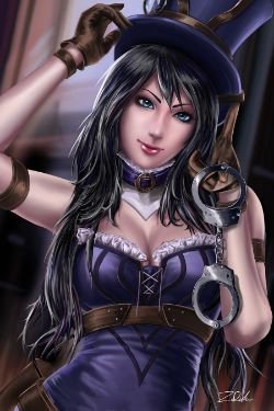 Caitlyn by Z-Duke HD Wallpaper Background Fan Art Artwork League of Legends lol