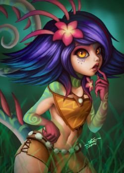 Neeko by mindcore53 HD Wallpaper Background Fan Art Artwork League of Legends lol
