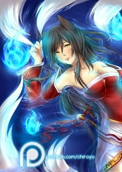 Ahri by 毅毅 League of Legends Artwork HD Wallpaper lol (2)j Fan ArtFan Art Artwork