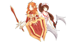 Leona & Nurse Akali by urusai-baka HD Wallpaper Fan Art Artwork League of Legends lol