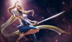 Star Guardian Fiora (Concept) by ElizabethPL HD Wallpaper Background Fan Art Artwork League of Legends lol