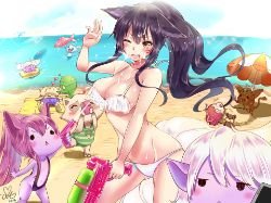 Pool Party Ahri, Amumu, Tristana, Lulu, Poppy, Fizz, Annie, Gnar & Teemo by YaA HD Wallpaper Fan Art Artwork League of Legends lol