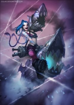 Jinx by CGlas HD Wallpaper Fan Art Artwork League of Legends lol
